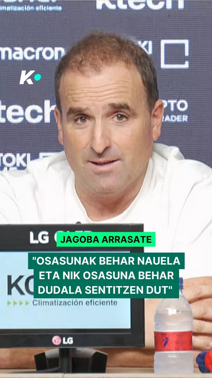 Futbola Jagoba Arrasate aurkezpena Osasuna