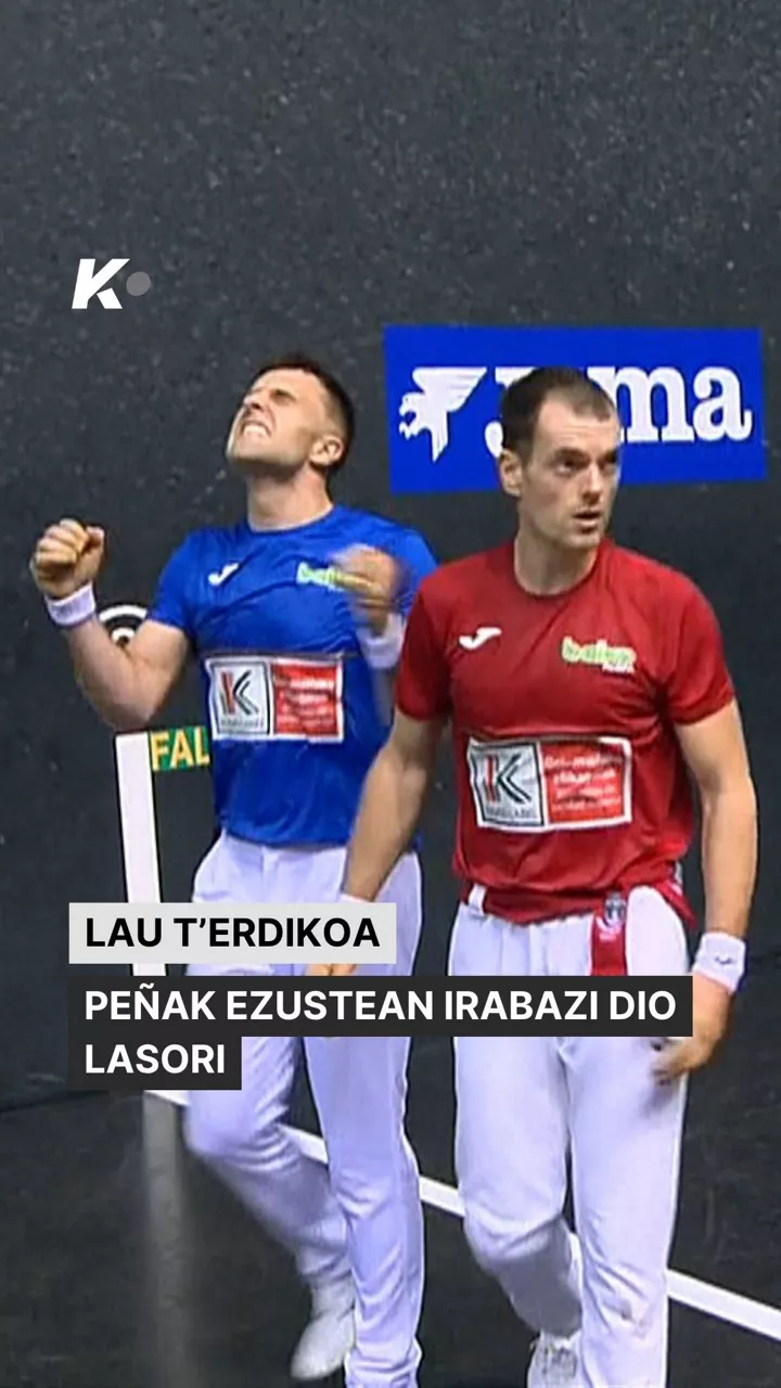 Lau t'erdikoa 2026: Peñak Lasori irabazi