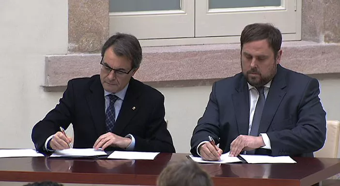 Junqueras Mas akordioa acuerdo eitb