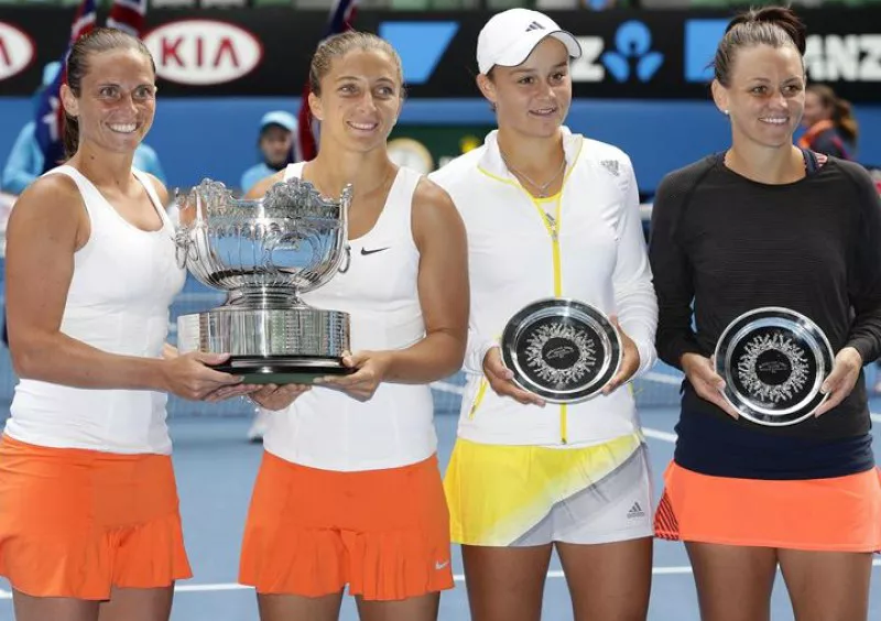 Errani y Vinci, campeonas en el Parejas. Foto: EFE