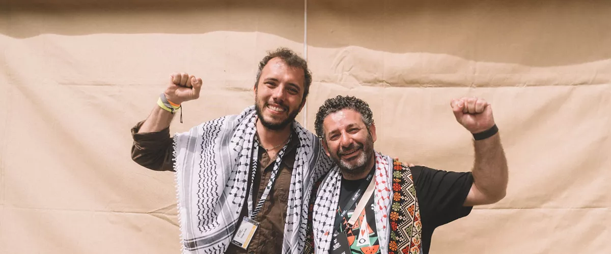 Thiago Ávila y Saif Abukeshek en una foto previa a la misión de 2026