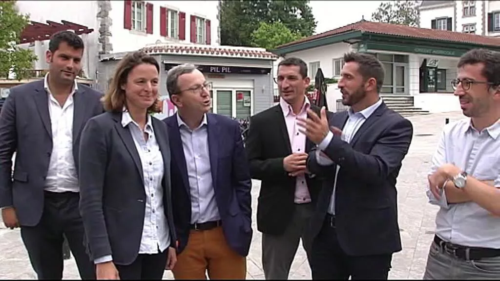FLORENCE LASSERRE ETA VINCENT BRU IPARRALDEKO DIPUTATUAK FRANTZIAKO HAUTESKUNDEAK EITB