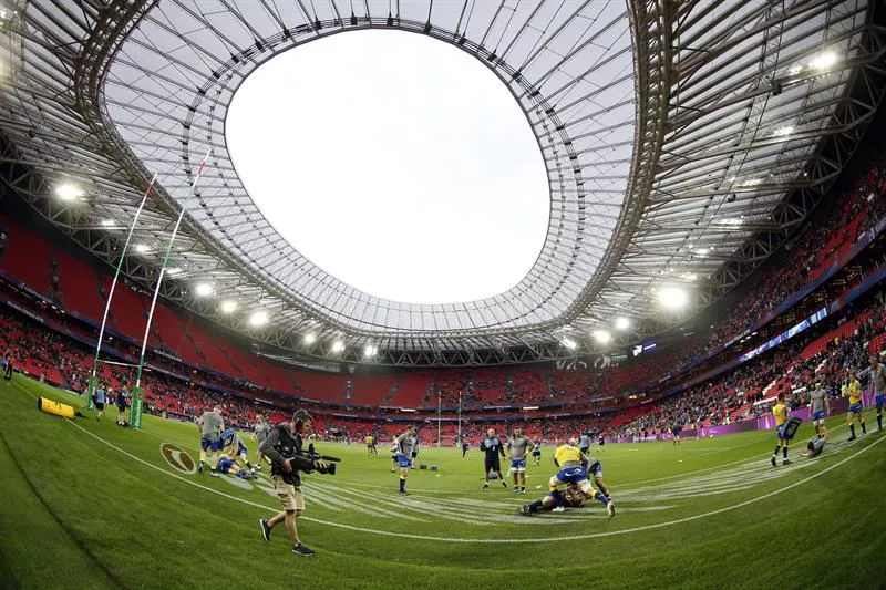 Errugbiko Txalpeldunen Ligako finala San Mamesen jokatu zen 2018an. Artxiboko argazkia: EFE