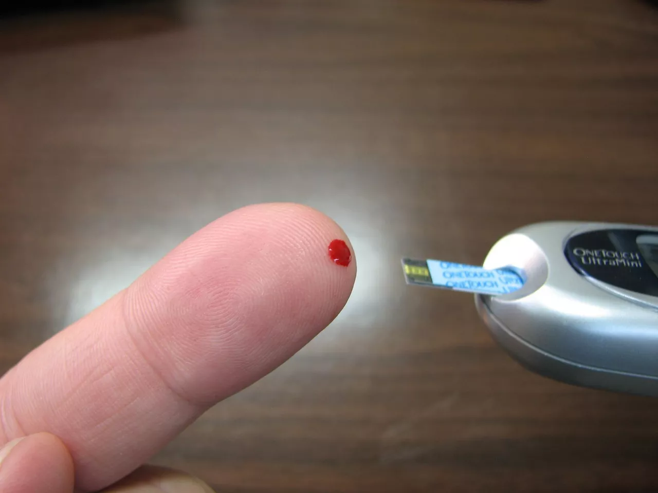 Prueba de medición de glucosa