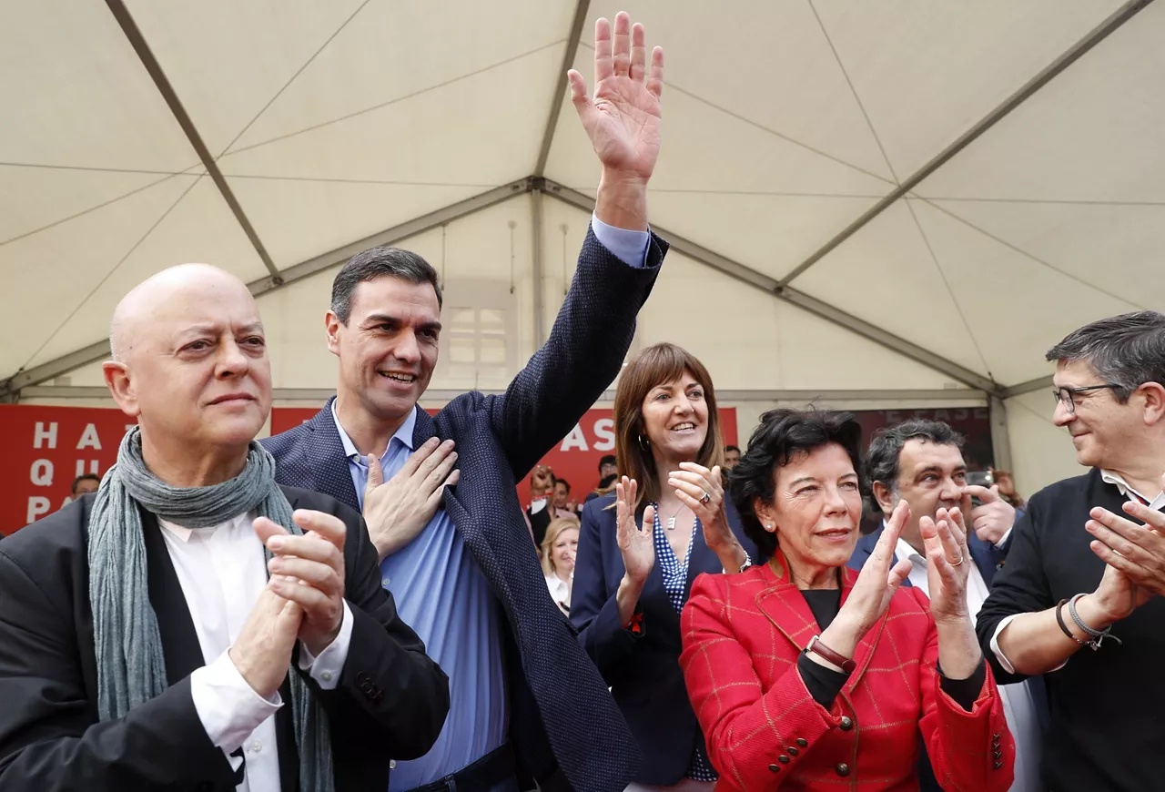 ODON ELORZA PEDRO SANCHEZ IDOIA MENDIA ISABEL CELAA PATXI LOPEZ PSE PSOE EFE