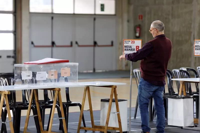 Donostiako hauteskunde mahaia bat, hauteskunde orokorretan.
