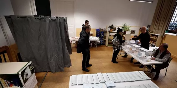 Iruñean, hauteslekuak zabalik. (Argazkia: EFE)