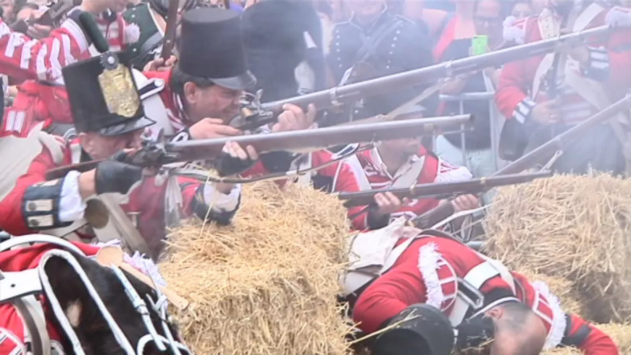 Recreación del asedio y la quema de 1813 en Donostia