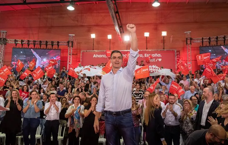 Pedro Sanchez PSOE kanpaina hasiera