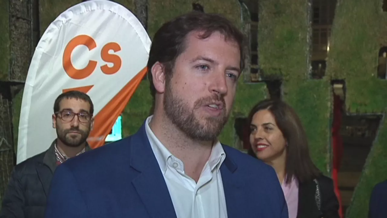 Ciudadanos Euskadiren ekitaldia Gasteizen. EiTBren bideo batetik hartutako bideoa. 
