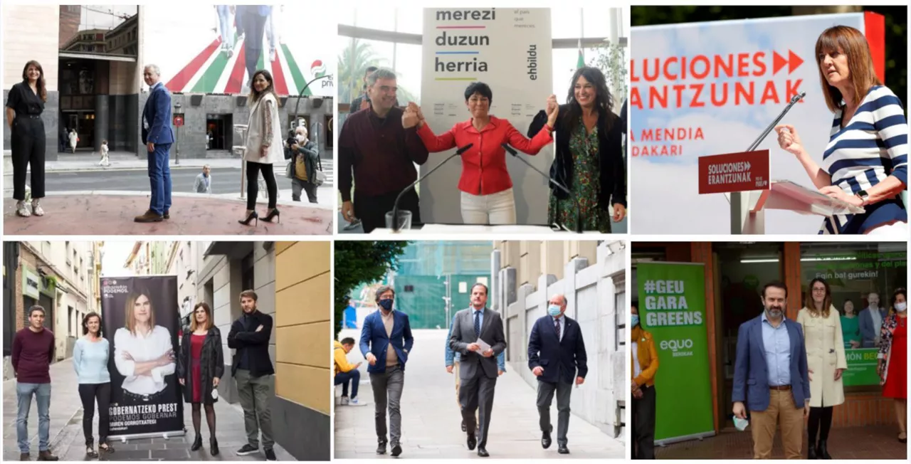 CANDIDATOS 12J PNV, EH BILDU, PSE, PODEMOS, PP, EQUO
