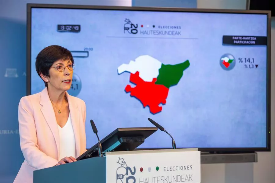 Estefanía Beltrán de Heredia anuncia los primeros resultados. Imagen: EITB