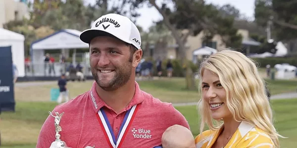 Con su mujer e hijo Kepa