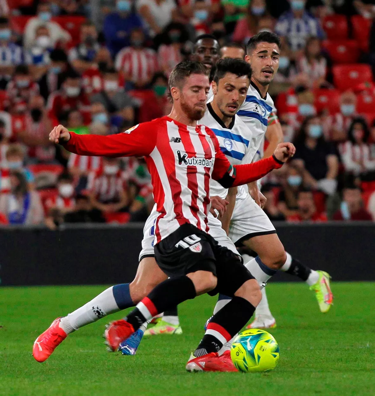 San Mamesen jokatutako Athletic-Alaves partidaren irudia. EFE