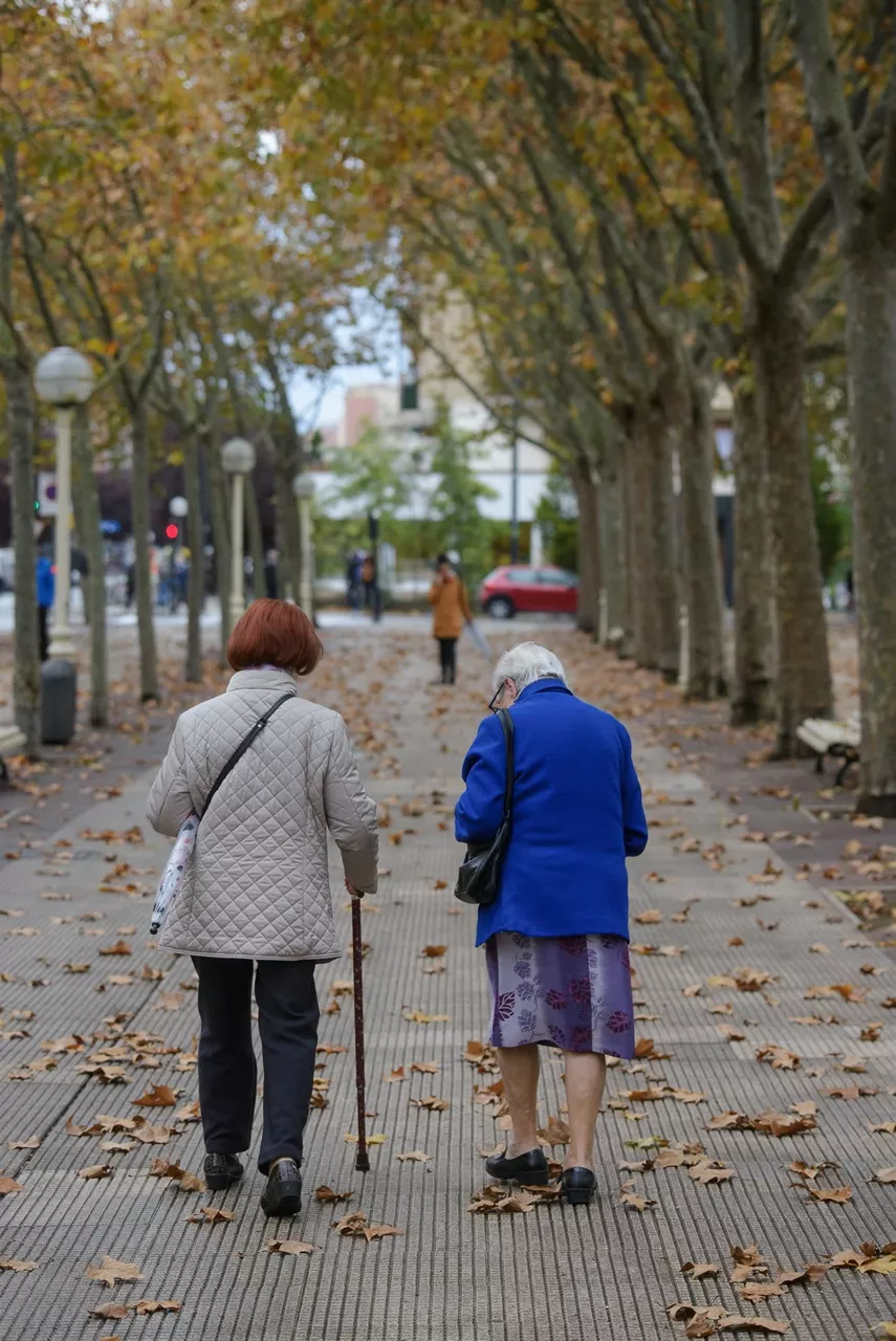 vitoria-paseo-mujeres-mayores-hojas-viento-otono-efe