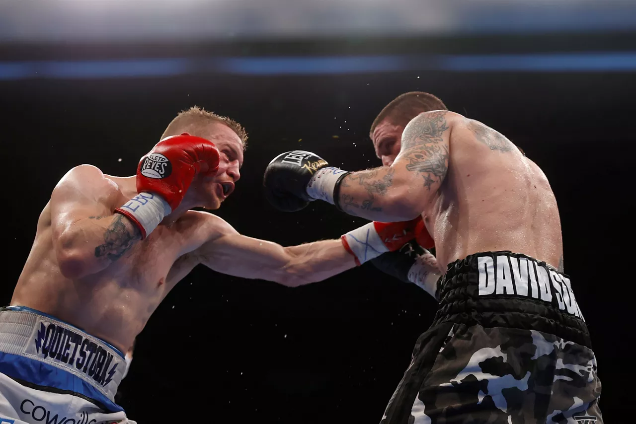 Kerman Lejarraga en la pelea contra Jack Flatley