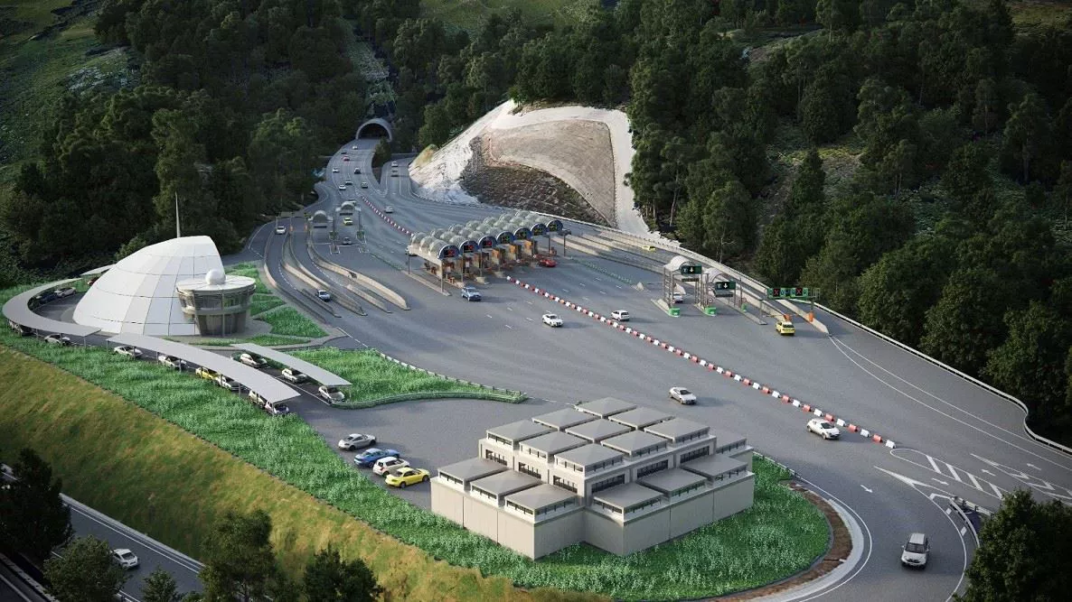 Remodelación del peaje de Artxanda. Imagen: Diputación Foral de Bizkaia