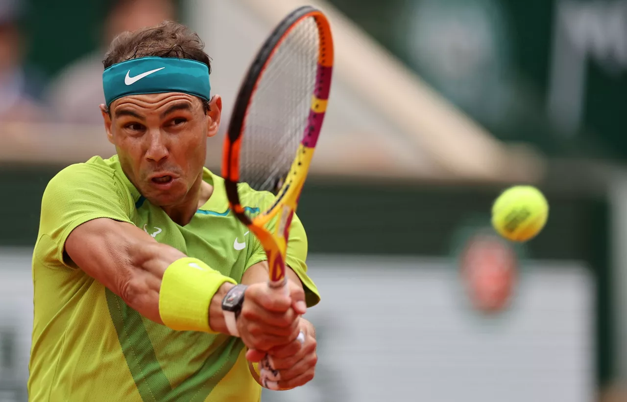 Rafael Nadal, 2022ko Roland Garroseko finala jokatzen. Argazkia: EFE