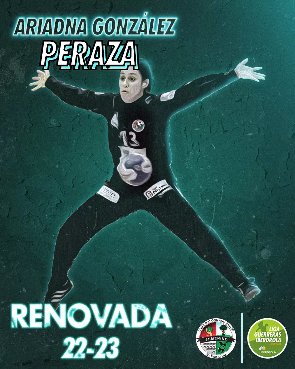 Ariadna Gonzalez Perazak kontratua berritu du ZEV Zuazorekin. Irudia: @CbmZuazo.