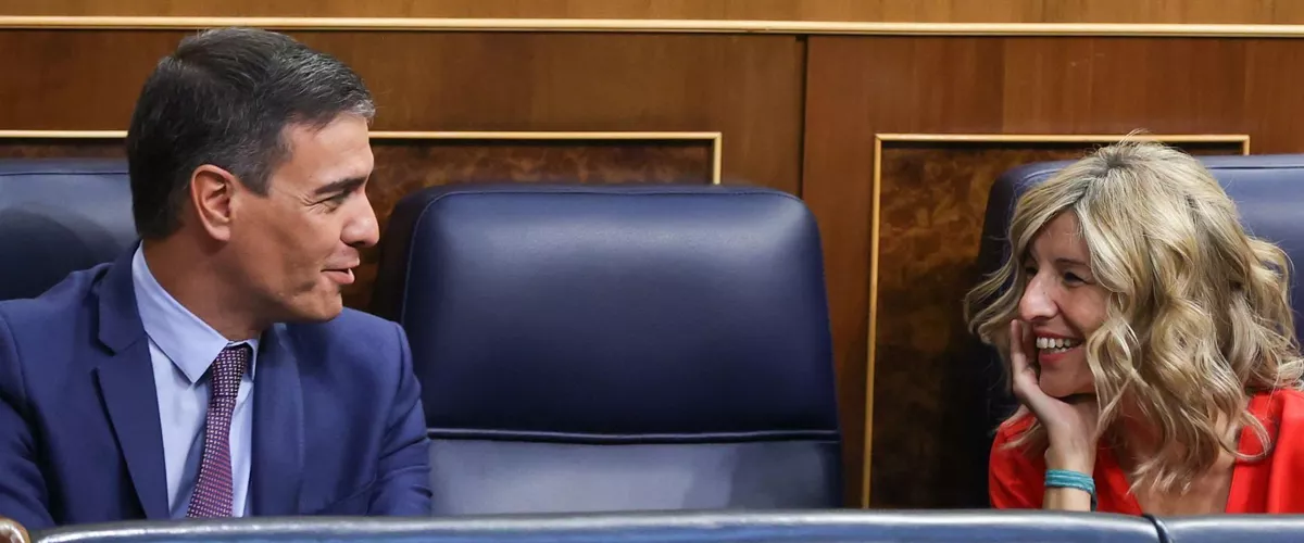 Pedro Sanchez eta Yolanda Diaz Kongresua