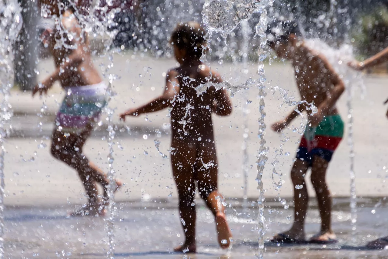 calor beroa haurrak niños 