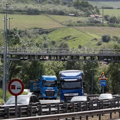 peaje bidesaria gipuzkoa camiones kamioia n1 a15 efe