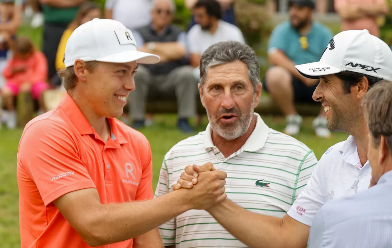 Borja Martin (ezk.), Txema Olazabal eta Adrian Otaegui