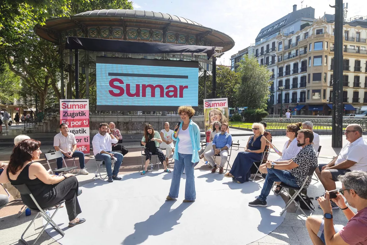 sumar pilar garrido donostia san sebasitan campaña electoral efe