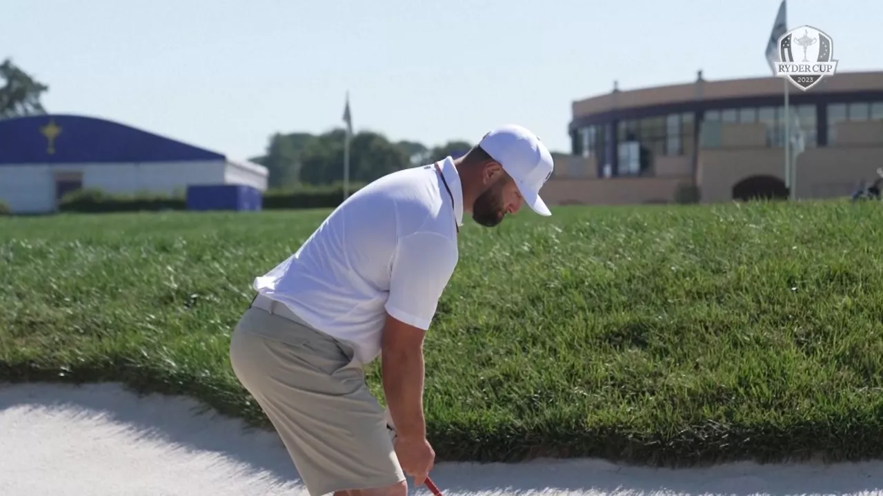 Jon Rahm, en los entrenamientos para la Ryder Cup en Roma