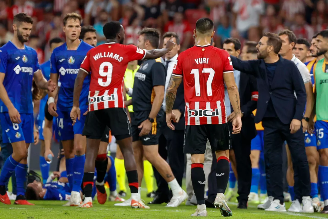 Polémica entre Bordalás y Williams en el Athletic - getafe, san mamesen. efe