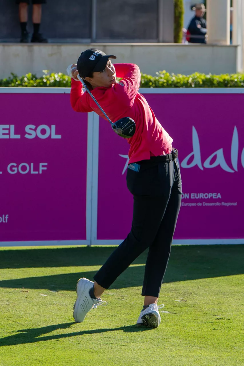 Carlota Ciganda, en el open de españa de golf 2023. EFE