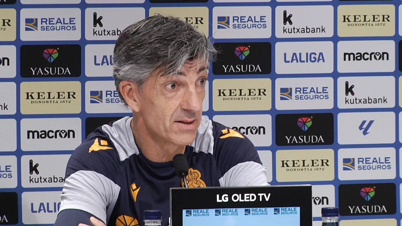 Imanol Alguacil, entrenador de la Real Sociedad