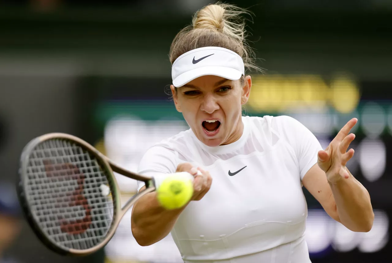 Simona Halep partida bat jokatzen