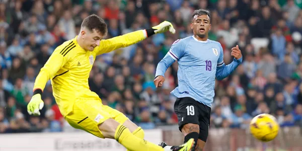 Julen Agirrezabala eta Luciano Rodriguez. Euskal Selekzioa vs Uruguai
