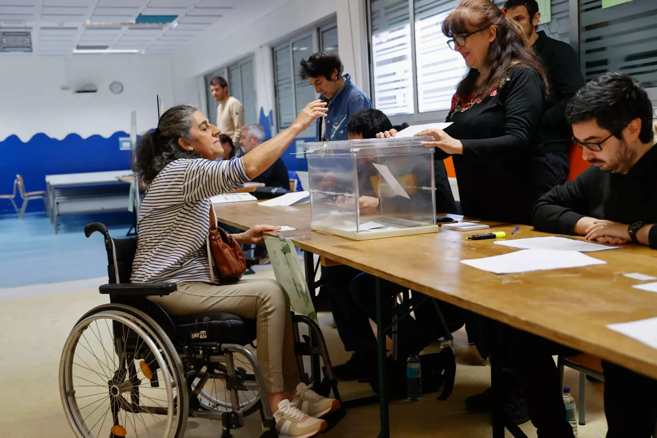 Eusko Legebiltzarrerako hauteskundeak. Argazkia: EFE