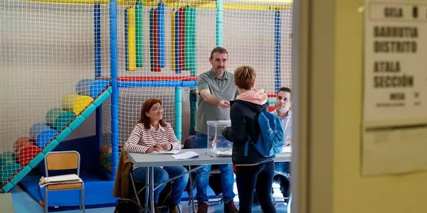 Eusko Legebiltzarrerako hauteskundeak. Argazkia: EFE