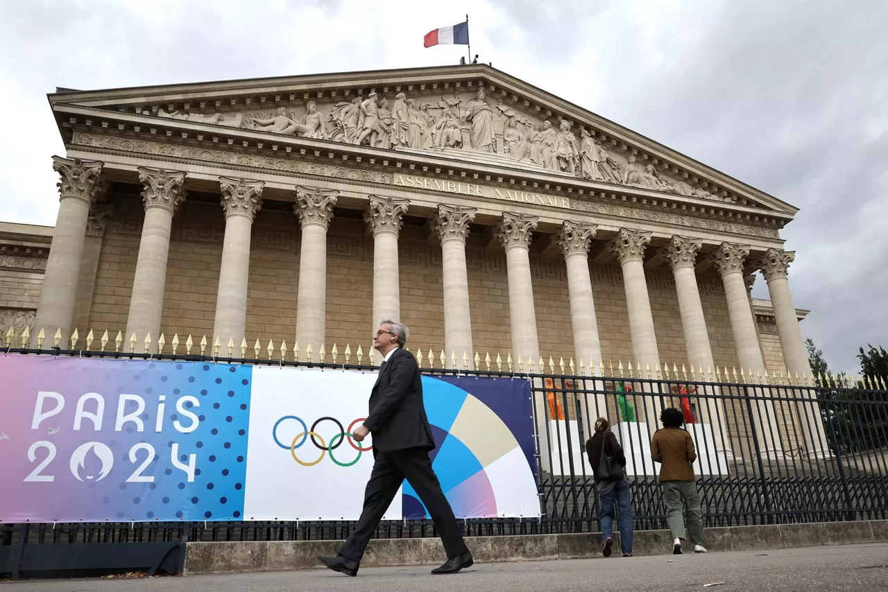 Exterior de la Asamblea Nacional francesa. Foto: EFE