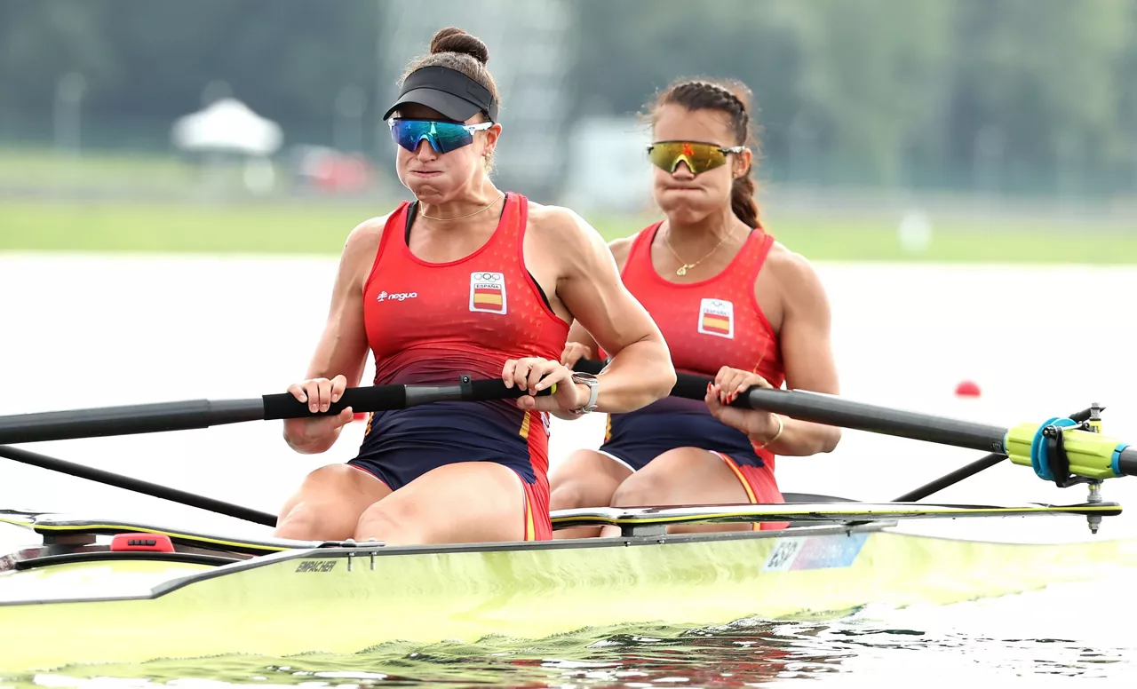 Esther Briz eta Aina Cid, asteazken honetako finalaurrekoetan. Argazkia: EFE