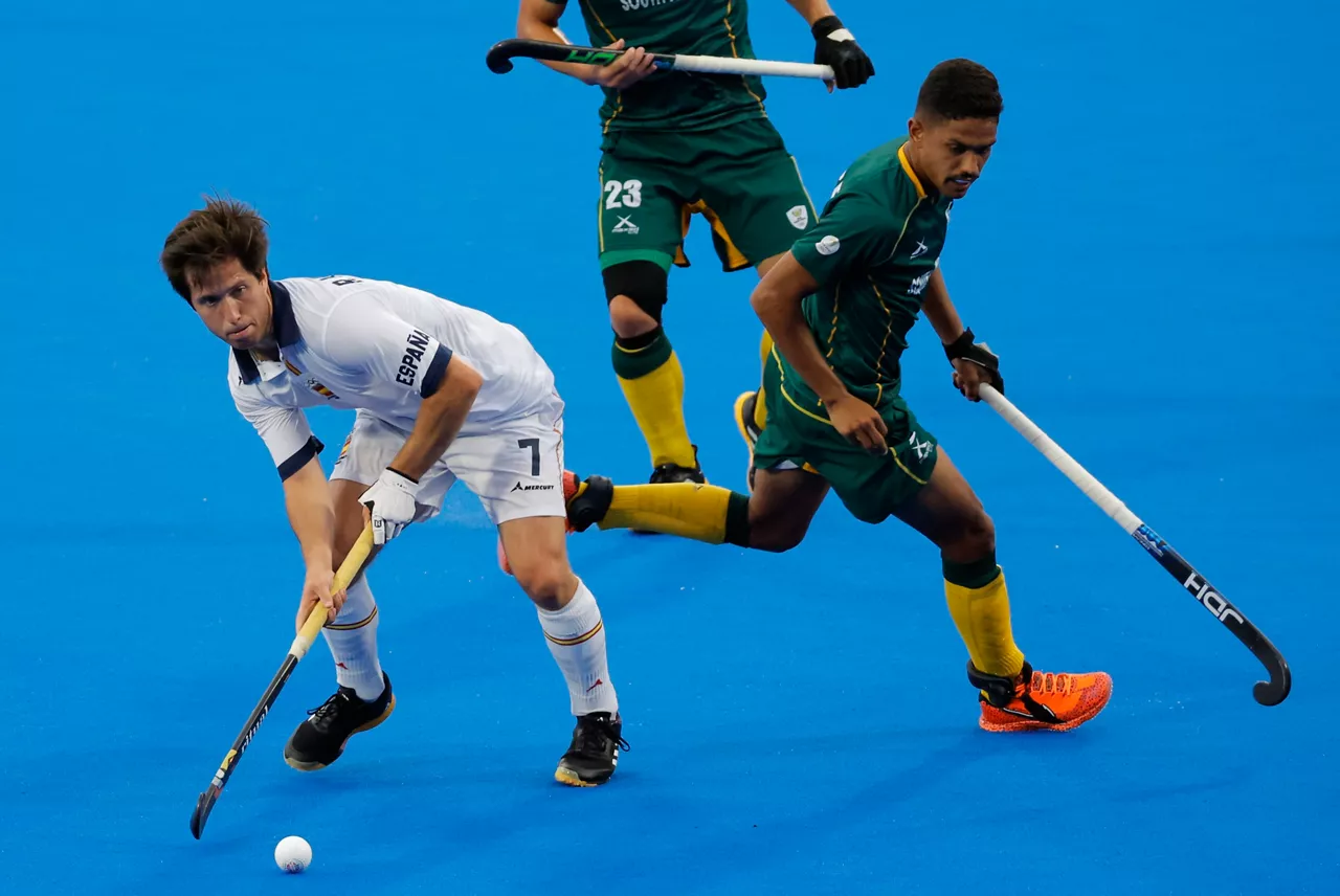 Rafa Vilallonga, Hegoafrikaren aurkako neurketan. EFE