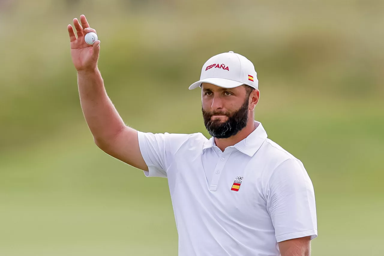 Jon Rahm, larunbat honetan jokatutako jardunaldian. Argazkia: Efe.