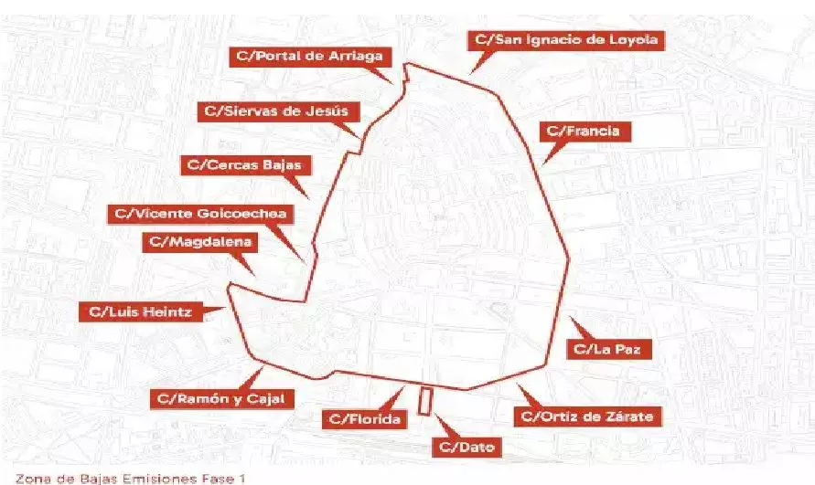 Zona Bajas Emisiones Gasteiz