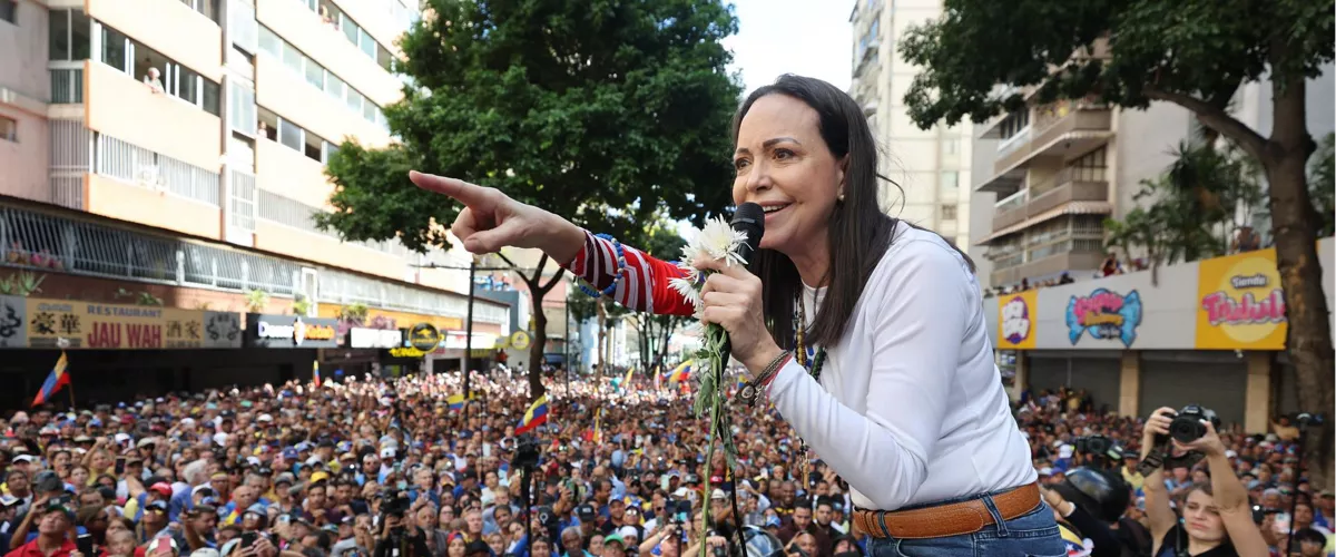 La líder antichavista María Corina Machado EFE