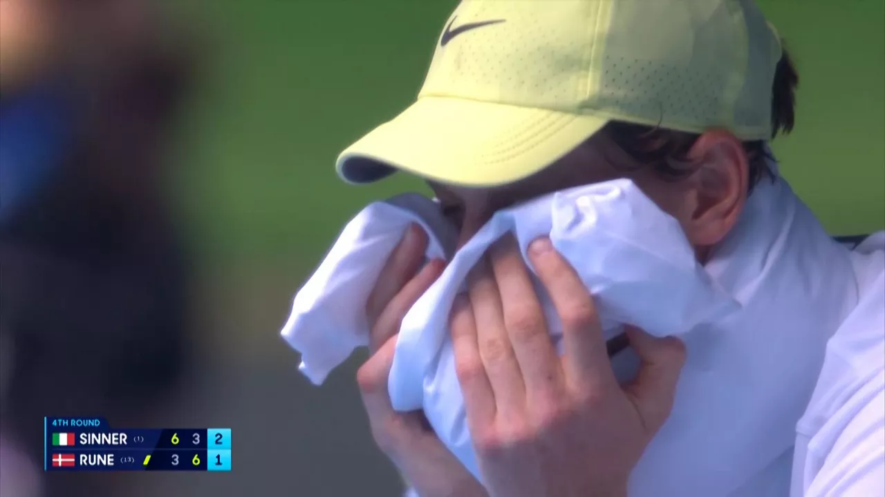 Jannik Sinner, ondoezik