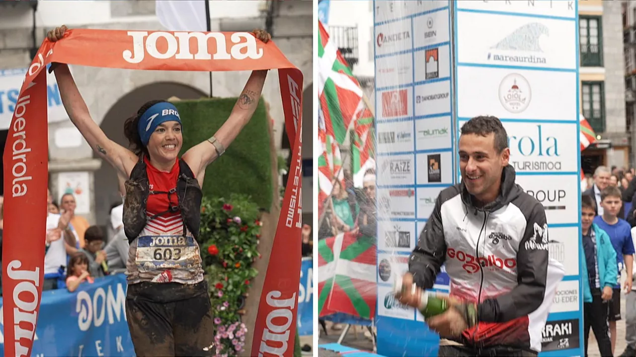 Domusa Teknik mendi lasterketa Azpeitia Mireia Pons eta Julen Calvo