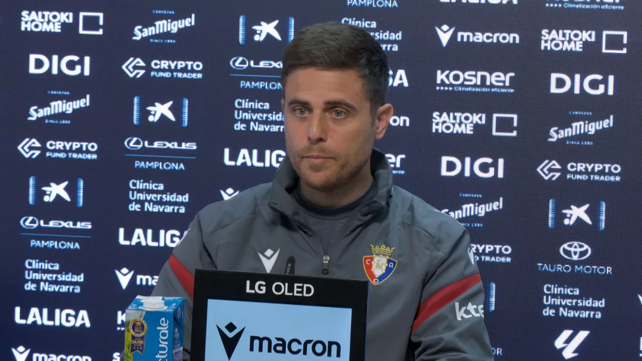 Alessio Lisci, en la rueda de prensa de este miércoles