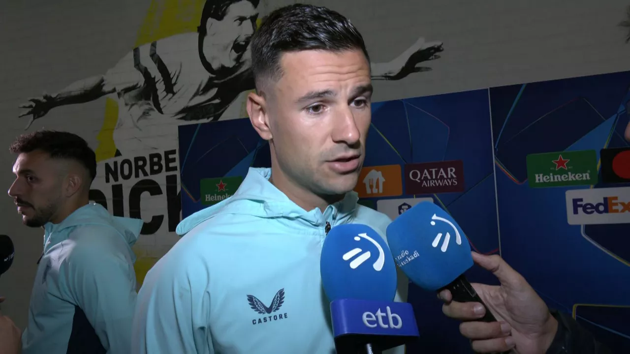 Gorka Guruzeta, tras el partido