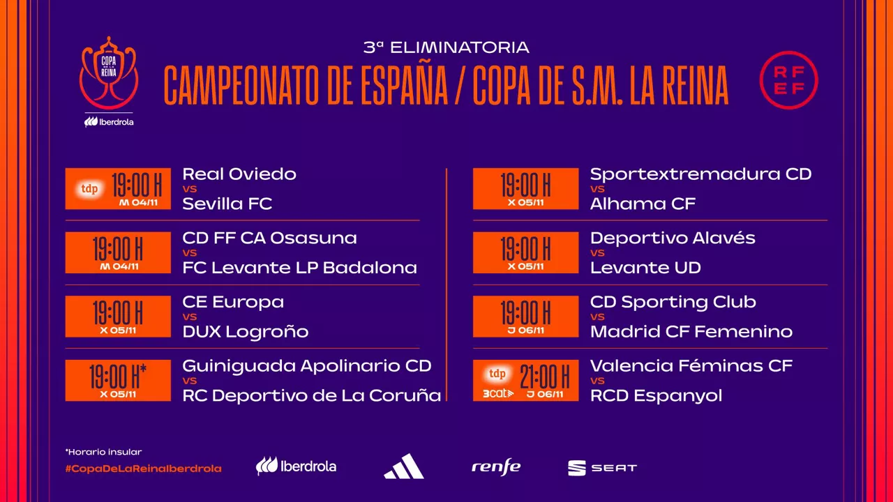 Copa de la Reina horarios