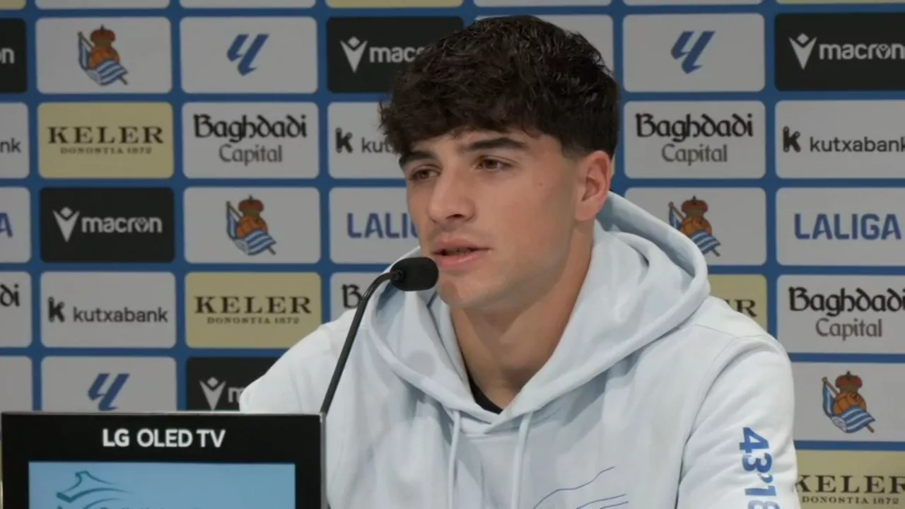 Jon Martín, jugador de la Real Sociedad