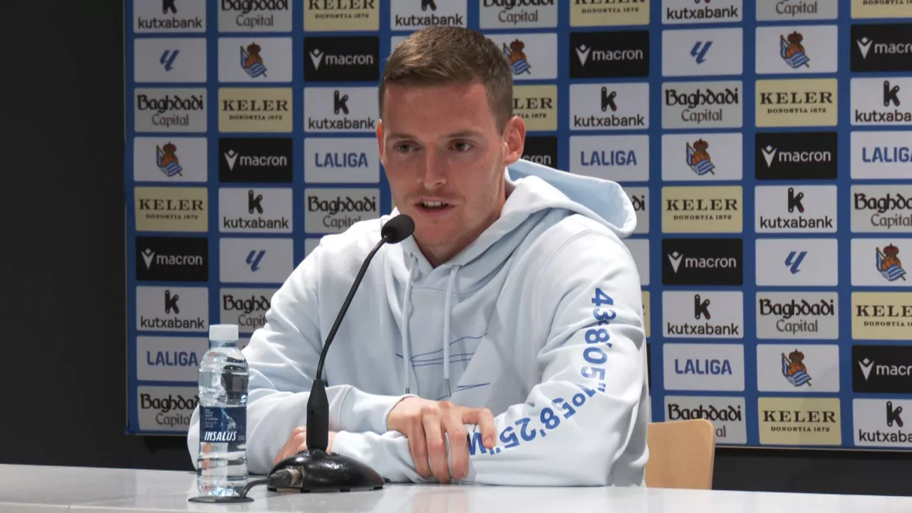 Sergio Gómez, jugador de la Real Sociedad