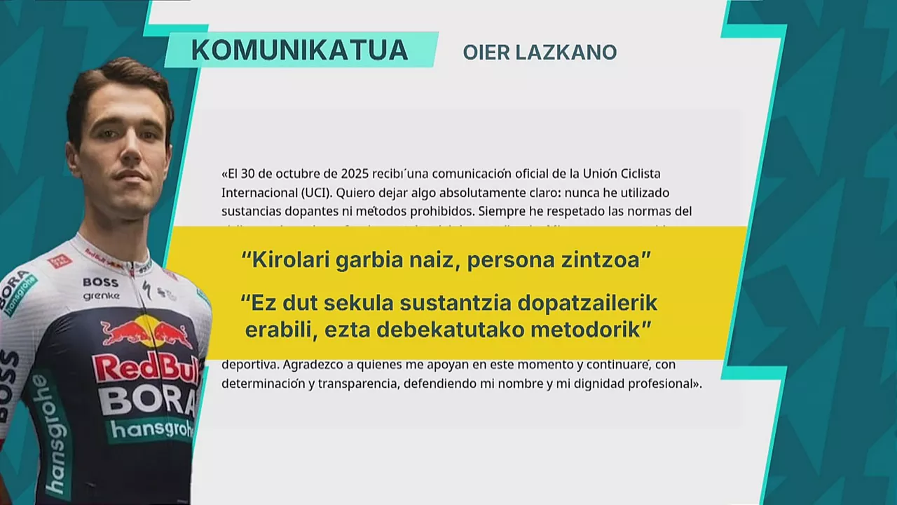 Oier Lazkano komunikatua